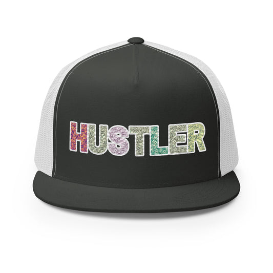 Hustler Trucker Cap - White