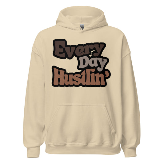 Everyday Hustlin Unisex Hoodie - Black