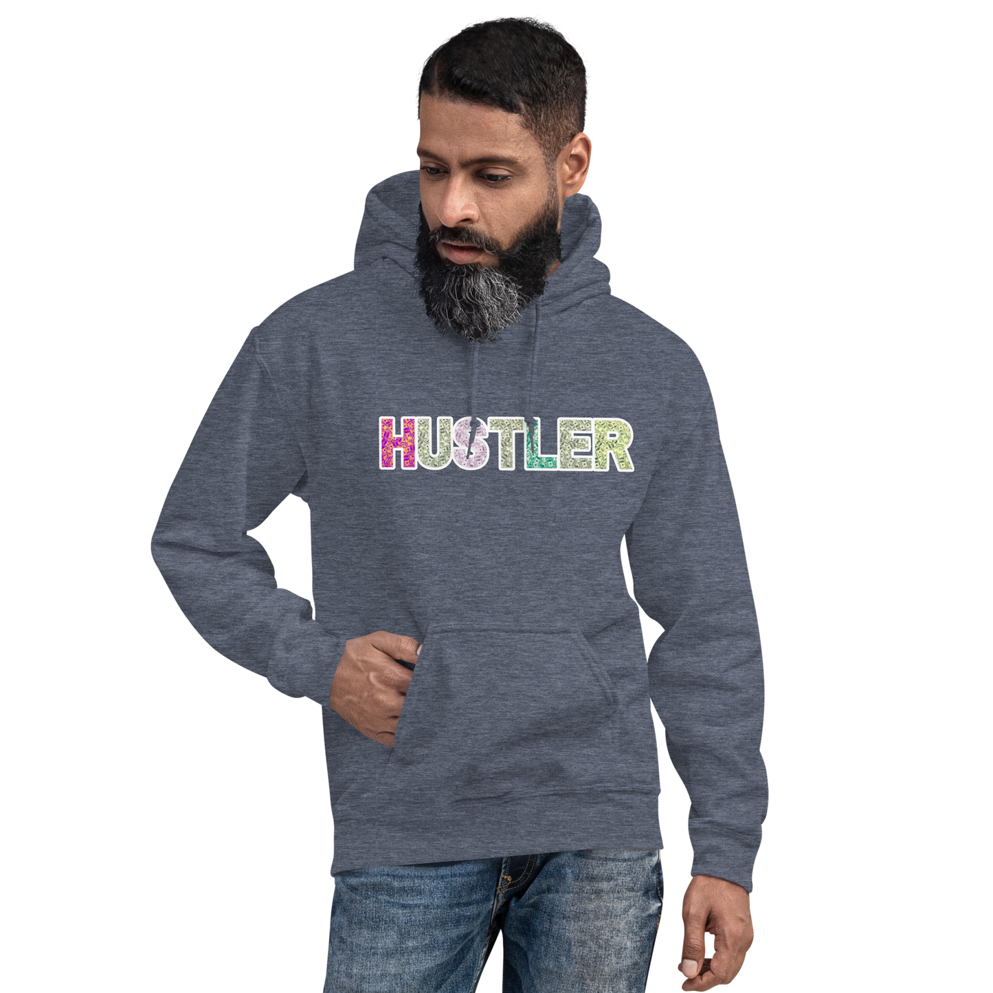 Hustler Unisex Hoodie - White