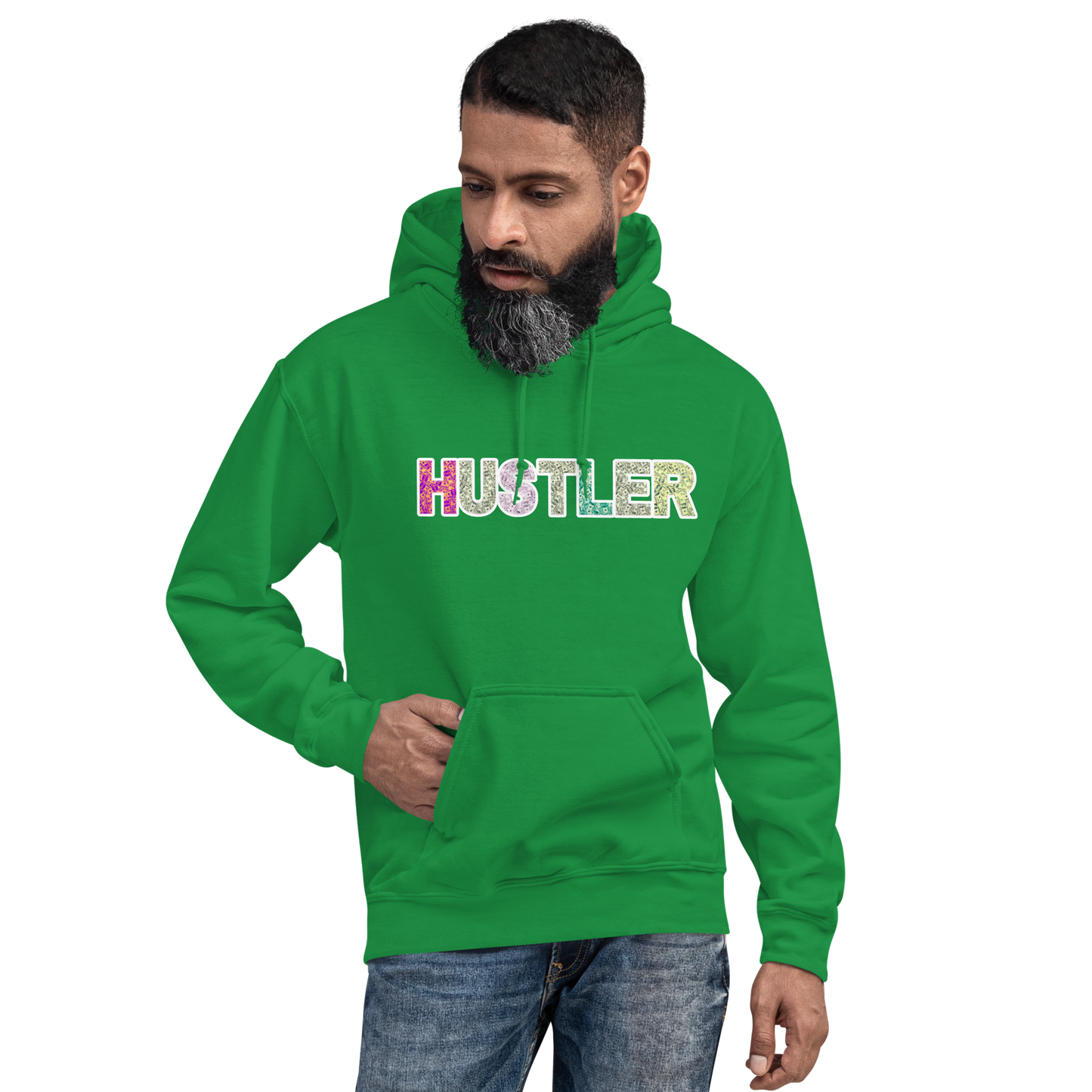 Hustler Unisex Hoodie - White