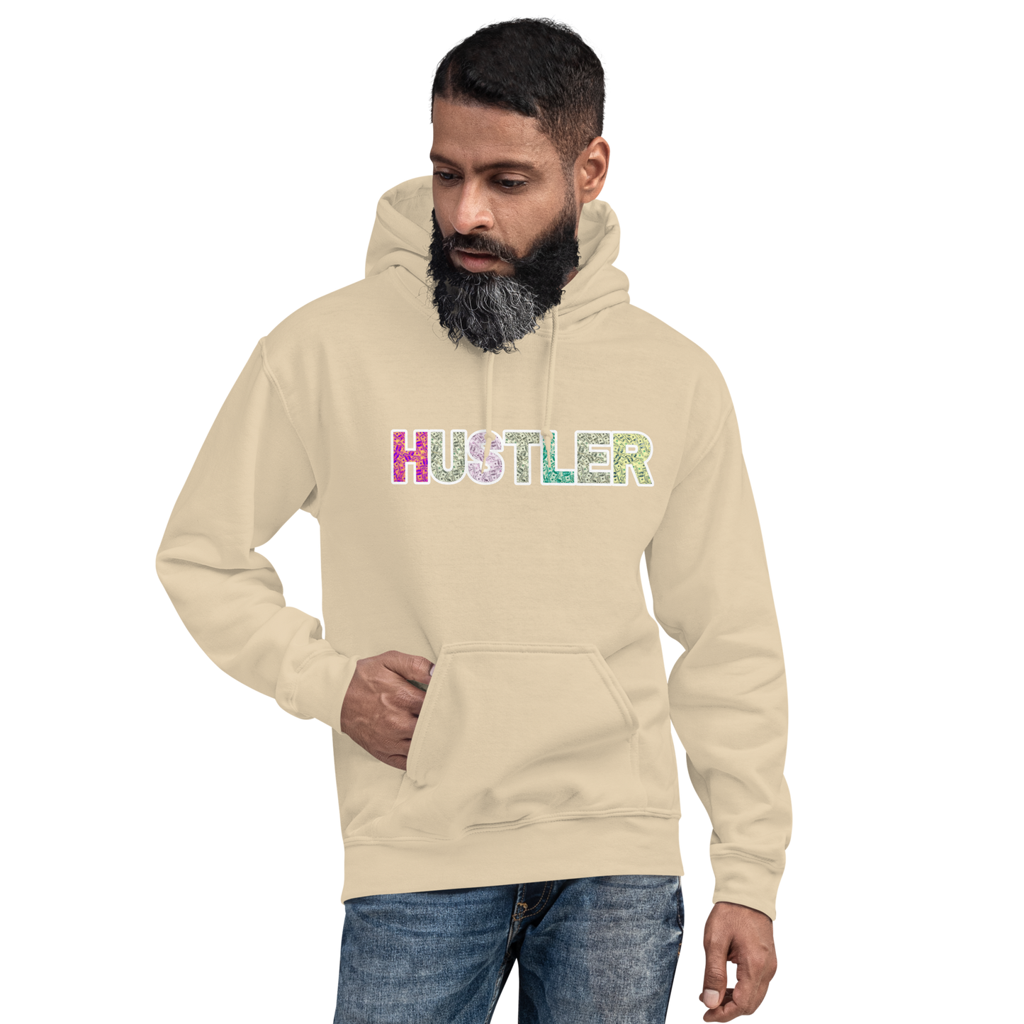 Hustler Unisex Hoodie - White